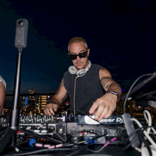 DJ performing at a COA event
